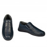 Men loafers, moccasins 925 indigo
