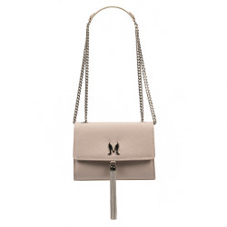 Women shoulder bag 009g 01 beige caviar