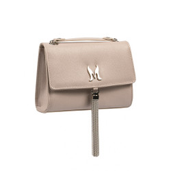 Women shoulder bag 009g 01 beige caviar