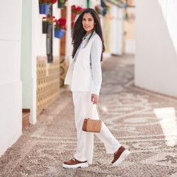 Women casual shoes 6072 brown lifestyle