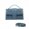 Women shoulder bag 028g 01 croco blue