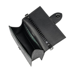 Women shoulder bag 028g 01 croco patent black