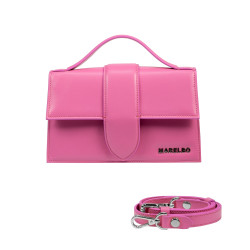 Women shoulder bag 028g 01 pink fuxia