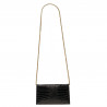 Women shoulder bag 029g croco patent black
