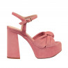 Women sandals 1310 rosa velour