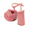Women sandals 1310 rosa velour