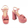 Women sandals 1310 rosa velour