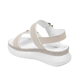 Women sandals 5106 white+ivory