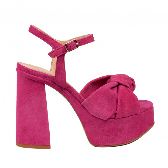 Women sandals 1310 rosa velour 01