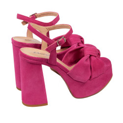 Women sandals 1310 rosa velour 01