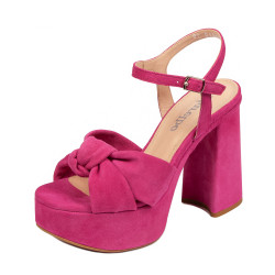 Women sandals 1310 rosa velour 01