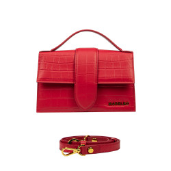 Women shoulder bag 028g croco red