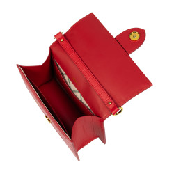 Women shoulder bag 028g croco red