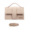 Women shoulder bag 028g croco beige