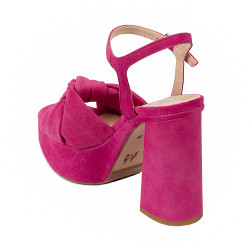 Women sandals 1310 rosa velour 01