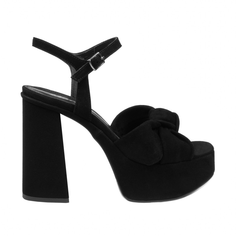 Women sandals 1310 black velour
