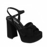 Women sandals 1310 black velour