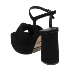 Women sandals 1310 black velour