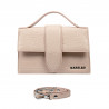 Women shoulder bag 028g 01 croco beige