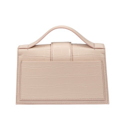 Women shoulder bag 028g 01 croco beige