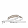 Women belt 42-1m biz white
