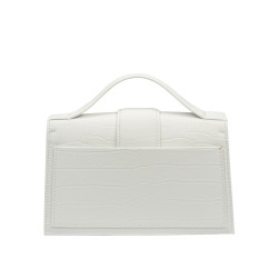 Women shoulder bag 028g 01 croco white