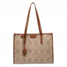 Women beach bag 031-1g motiv brown combined