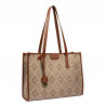 Women beach bag 031-1g motiv brown combined