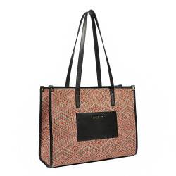 Women beach bag 031g motiv pink combined