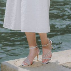 Women sandals 1337 silver lifestyle