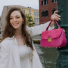Women hand bag 022g fuxia combined lifestyle