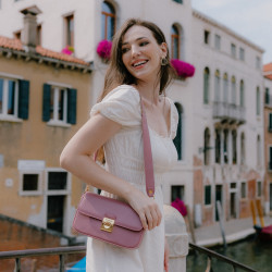 Women shoulder bag 025g biz mauve