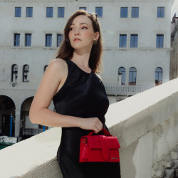 Women shoulder bag 028g 01 croco red