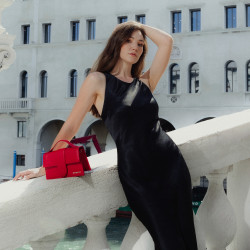 Women shoulder bag 028g 01 croco red