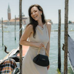 Women shoulder bag 027g black