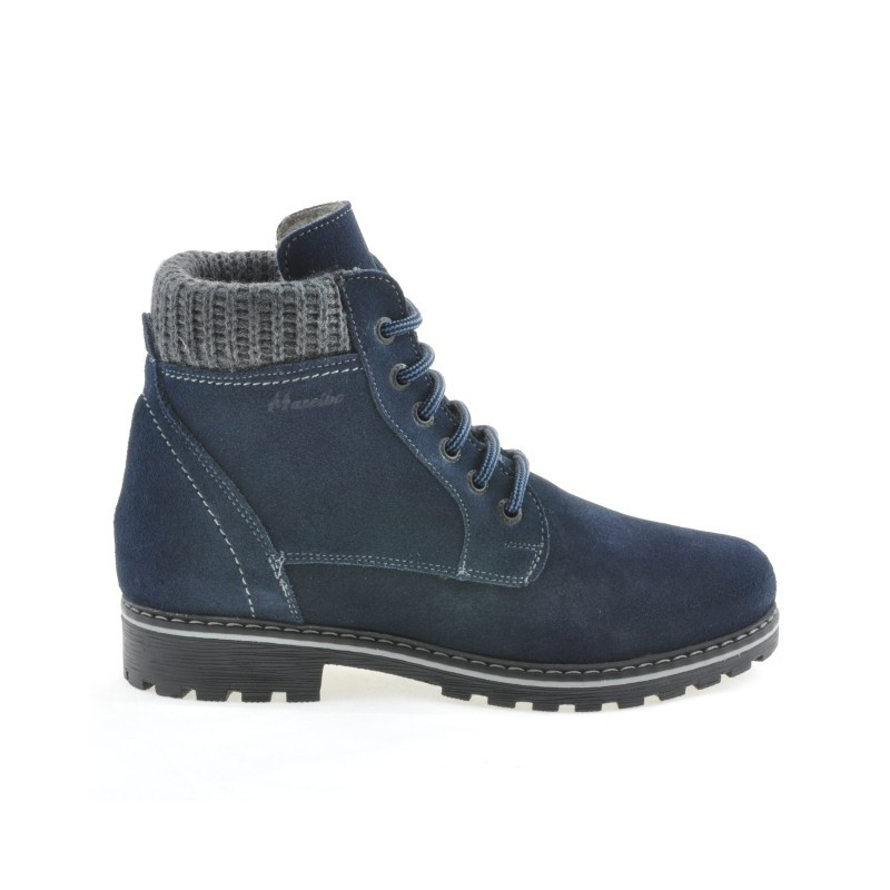 Women boots 3269 indigo velour