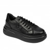 Women sport shoes 6077 black combined