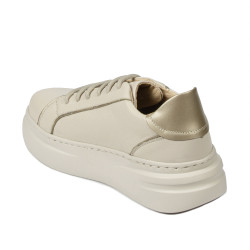 Women sport shoes 6077 beige combined