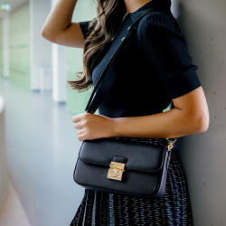 Women shoulder bag 025g biz black