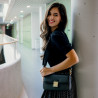 Women shoulder bag 025g biz black