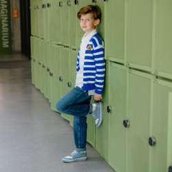 Children shoes 2014 bleu+white lifestyle