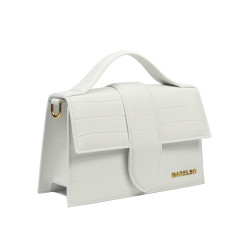 Women shoulder bag 028g croco white
