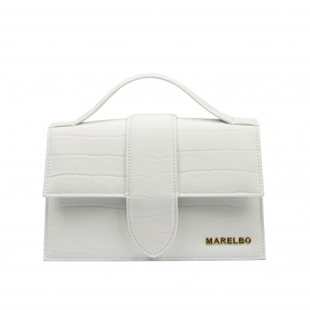 Women shoulder bag 028g croco white