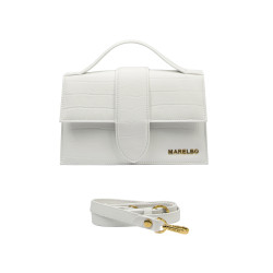 Women shoulder bag 028g croco white