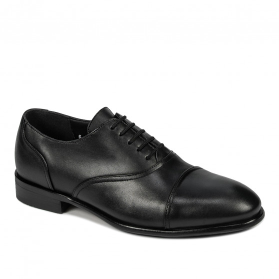 Men stylish, elegant shoes 978 black