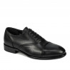 Men stylish, elegant shoes 978 black