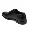 Men stylish, elegant shoes 978 black