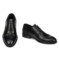 Men stylish, elegant shoes 978 black