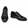 Men stylish, elegant shoes 978 black