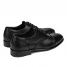 Men stylish, elegant shoes 978 black